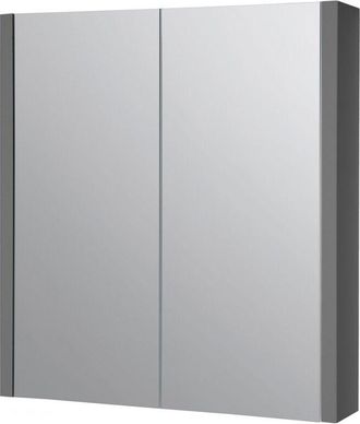 Urban Mirror Bathroom Cabinet 600mm Wide - Storm Grey Gloss - (urban)