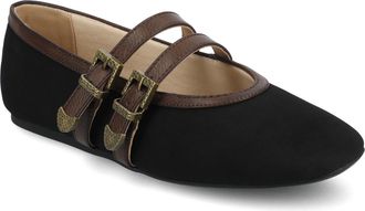 Journee Collection Womens Florene Casual Mary Jane Flats