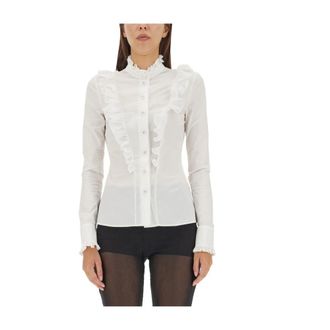 Philosophy di Lorenzo Serafini Shirts, female, White, Size: XS Taffeta Button-Up Shirt