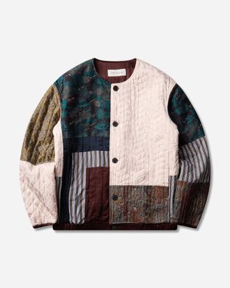 Dries Van Noten Men s Embroidered Patchwork Jacket Multicolor