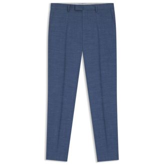 BOSS ONE Slim-fit trousers in virgin wool, silk and linen