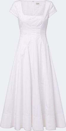 Staud Wells cotton poplin midi dress