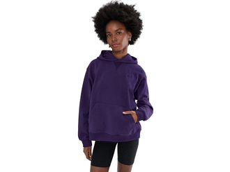 New Balance Athletics French Terry Hoodie Womens Clothing Boysenberry : XL, Cotton/Terry