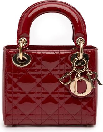 Dior Pre-owned Dior Mini Patent Cannage Lady Ladies UBTTUBCRYZ11XHB9