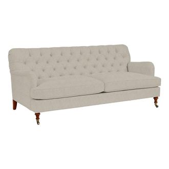 Ballard Designs Maggie 83 Inch Sofa - In Stock - Dorado Parchment Crypton - Ballard Designs