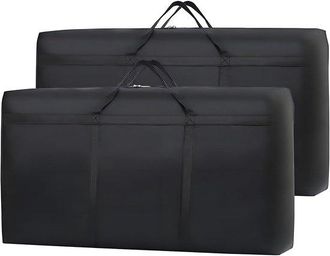 OEM Bolsa Para Guardar Ropa - Plegable Y Con Asa - 2 Unidades - Negra - 80 X 45 X 25 Cm