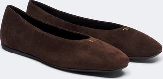 Prada Suede ballet flats