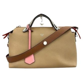 Fendi Pre-owned Handbags, female, Beige, Size: ONE SIZE Pre-owned By The Way leather 2way bag