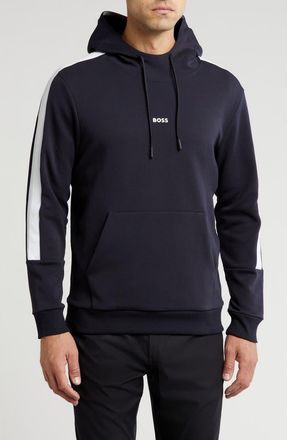 BOSS Soody Logo Hoodie in Dark Blue at Nordstrom Rack, Size Xx-Large
