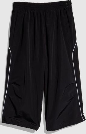 Gucci Cotton Nylon Bermuda With Embroidery, Size XXL, Black