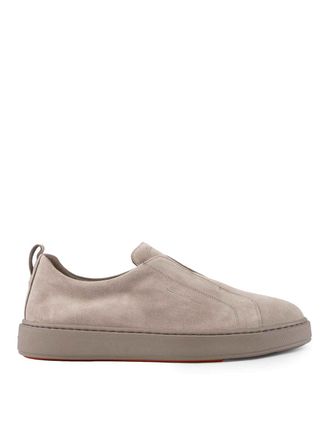Santoni Victory-Seym45 Slip-On Suede Sneakers