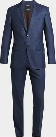 Ermenegildo Zegna Men & apos;s Centoventimila Tonal Plaid Wool Suit