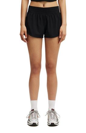 Cotton On Womens Active Curve Hem Short in Black at Nordstrom, Size Medium