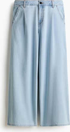 H&M Weite Twillhose - Blue