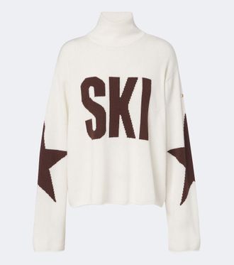 Goldbergh Intarsia wool-blend turtleneck sweater