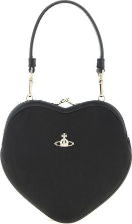 Vivienne Westwood Tassen, Dames, Zwart, ONE Size, Katoen, Belle Heart Frame Purse