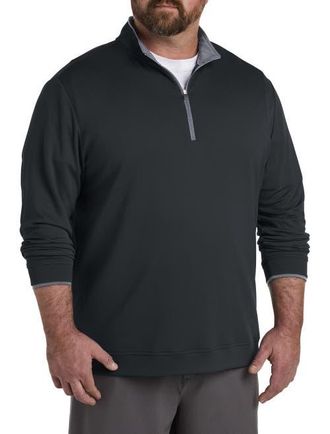 adidas Big & Tall 1/4-Zip Performance Pullover in Black/grey at Nordstrom, Size Xx-Large