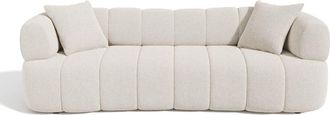 Sia Home Sof&aacute; 4 plazas tejido boucl&eacute; crema