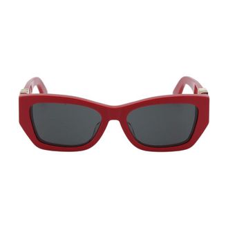 Dior MISSDIORS1F35A0 Square Full Rim Sunglasses - Red