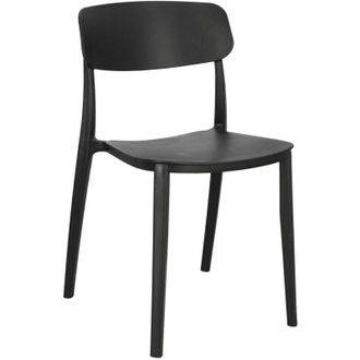 OEM Silla De Jard&iacute;n Nopie Pl&aacute;stico Negro Moderna