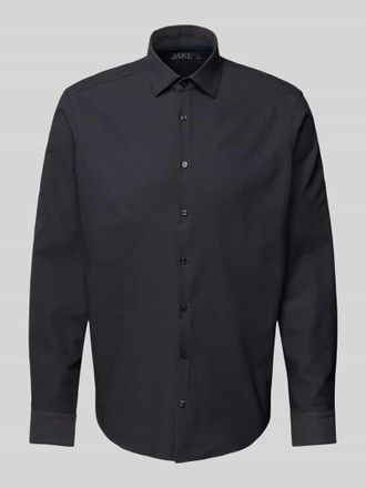 Jake*s Regular Fit Business-Hemd mit Kentkragen in Anthrazit, Gr&ouml;&szlig;e 39/40