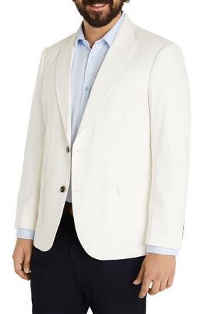 Johnny Bigg Riviera Solid Stretch Cotton & Linen Blazer in Ivory at Nordstrom Rack, Size 42