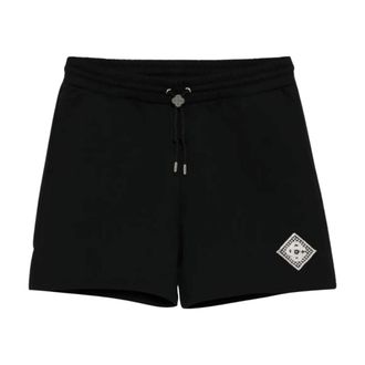 Casablanca Casual Shorts, male, Black, Size: XL Pearl Diamond Patch Shorts
