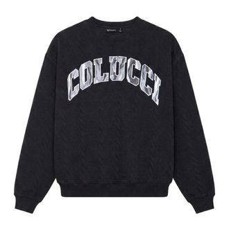 Carlo Colucci Sudadera College - Sweatshirts & Hoodies - Hombre - Negro - 2XL