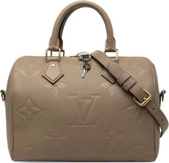 Louis Vuitton Tweedehands leren Louis Vuitton tassen - Dames - Vintage Handtas - Bruin - ONE Size - Vintage