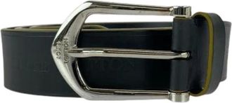 Louis Vuitton Pre-owned Belts, male, Black, Size: ONE SIZE Pre-owned Vintage Leather Belt