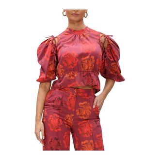 Harper & Yve Dames, Blouses & Shirts, Rood, Maat: S