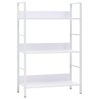 vidaXL Estanter&iacute;a De 3 Niveles Madera Ingenier&iacute;a Blanco 60x27,6x90,5cm Vidaxl