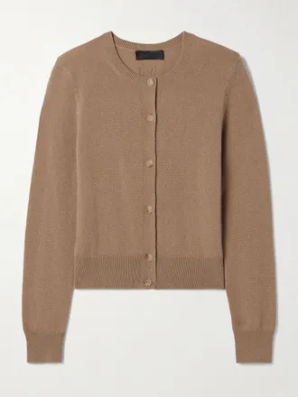 Nili Lotan Cardigan In Cashmere March - Marrone