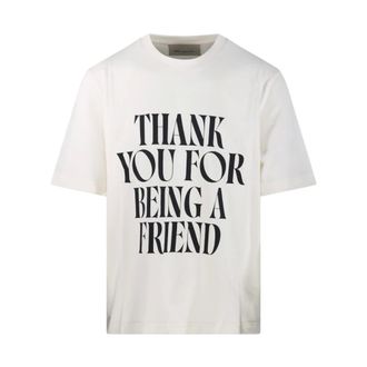 Ami T-Shirts, male, White, Size: XL Boxy Fit S/S T-Shirt with Signature Print