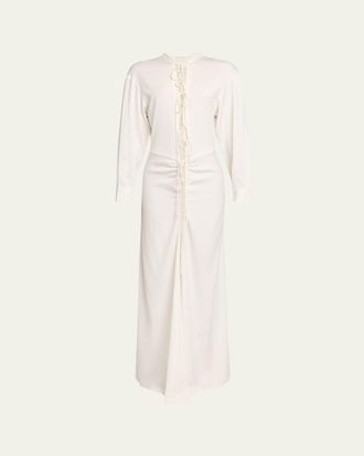 CHRISTOPHER ESBER Bertoia Long-Sleeve Lace-Front Dress