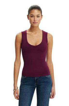 Cotton On Womens Hold Me V Neck Tank in Blackberry Belle at Nordstrom, Size Xx-Small