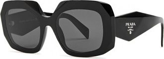 Prada Oversized Sunglasses - Black - One Size
