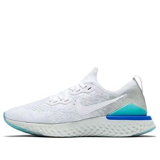Nike (WMNS) Nike Epic React Flyknit 2 White Light Aqua BQ8927-105