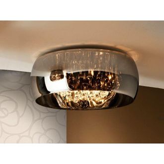 Schuller Schuller - Argos - 6 Light Crystal Flush Ceiling Light Chrome, Mirror, G9