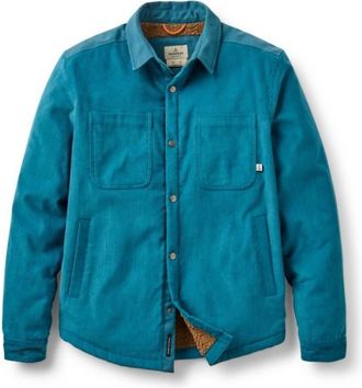 Passenger Kodiak 2.0 Sherpa Lined Cord Overshirt Hemd für Herren | türkis