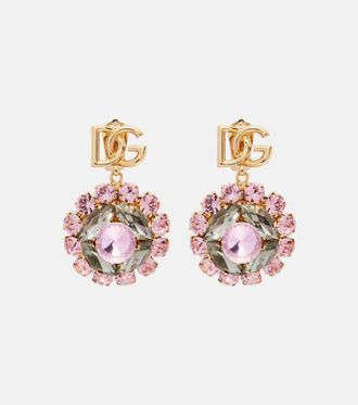 Dolce & Gabbana Re-Edition DG embellished clip-on earrings