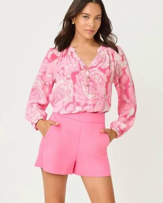 Lilly Pulitzer Elsa Top In Confetti Pink Rosanna