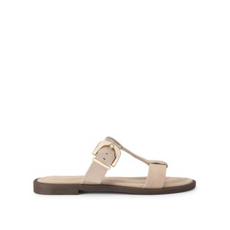 Kurt Geiger Womens Suede Presto Sandal Sandals - Beige - Size UK 5