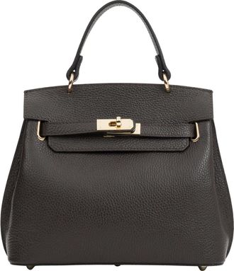Estro & Luminara Satchel Tas - Dames - Handtassen - Bruin - ONE Size - Leer - Tassen
