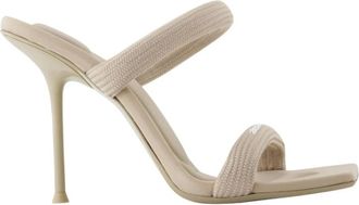 Alexander Wang Schoenen, Dames, Beige, 37 EU, Nylon, Beige Tubulaire Band Sandalen