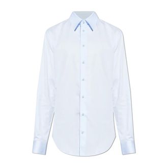 Emporio Armani Formal Shirts, male, Blue, Size: 3XL Classic Shirt