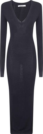 Entire studios Long Sleeve V Neck Midi