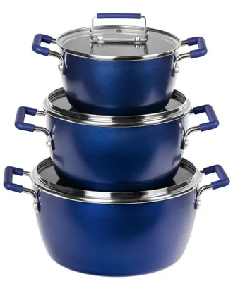 GraniteStone 6pc Nonstick Stackable Nesting Pots
