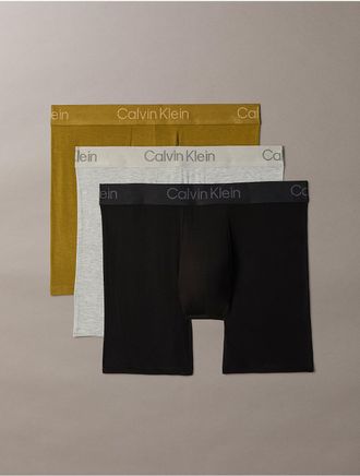 Calvin Klein Mens Ultra Soft Modal 3-Pack Boxer Brief - Multi - XL