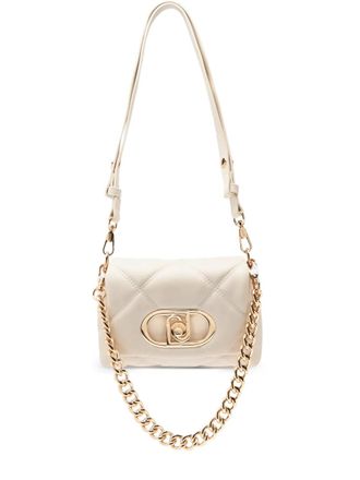 Liu Jo Borsa a spalla LaPuffy con monogramma - Bianco